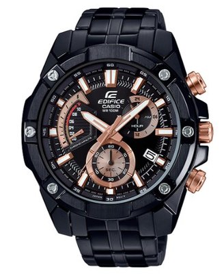 【萬錶行】CASIO EDIFICE  粗曠質感搶眼不鏽鋼男腕錶  EFR-559DC-1A