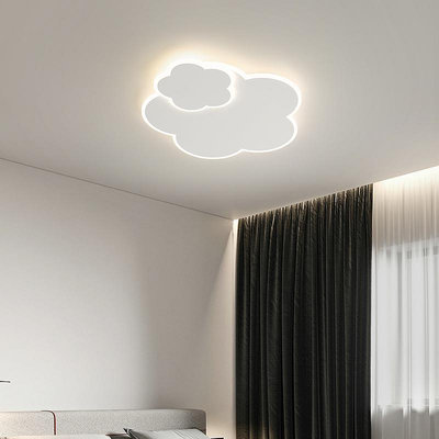 現代簡約臥室燈大氣極簡燈具北歐創意花朵造型書房小愛智能吸頂燈