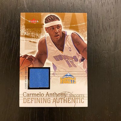 NBA 2004-05 Fleer Throwbacks Defining Authentic Jersey Carmelo Anthony 籃球卡 球卡
