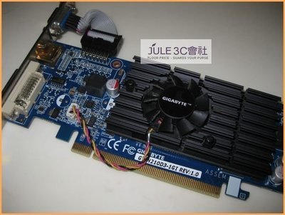 JULE 3C會社-技嘉 GV-N210D3-1GI GT210 晶片/DDR3/1GB/高傳真HD系列/短卡/PCI-E 顯示卡