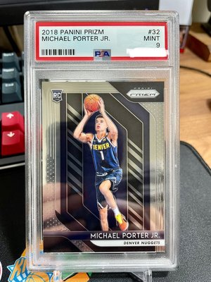 MPJ Michael Porter Jr. 2018-19 Prizm RC 新人卡 rookie 鑑定卡 PSA9