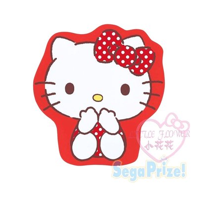 小花花日本精品♥ hello kitty 凱蒂貓 紅色 全身 造型 地墊 坐墊 止滑墊 軟墊 腳踏墊 12337408