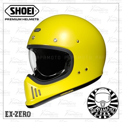 【趴趴騎士】SHOEI EX-ZERO 黃色 山車帽 復古越野安全帽