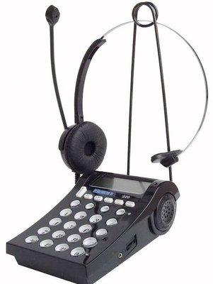 專業400型,來電顯示免持聽筒耳機電話,頭戴式耳麥