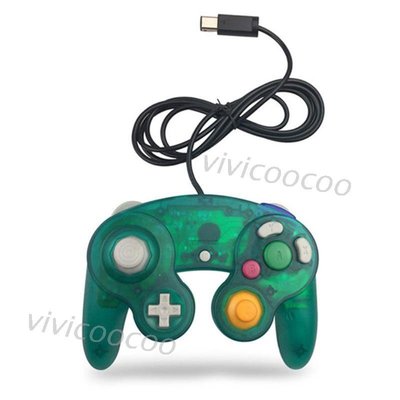 有線控制器   適用於任天堂Wii GameCube遊戲機GC單點遊戲震動手柄