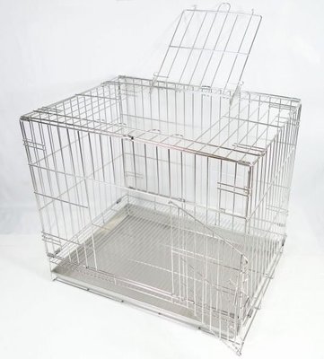 【優比寵物】2尺不銹鋼/不鏽鋼(雙門活動折疊式)白鐵304#級貓籠/狗籠/兔籠/寵物籠＜優惠價＞--台灣製造---