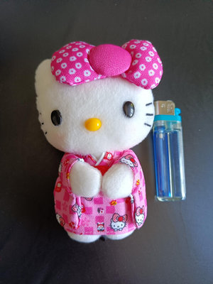 Hello kitty 浴衣 娃娃 絨毛 玩偶 吊飾 大蝴蝶結