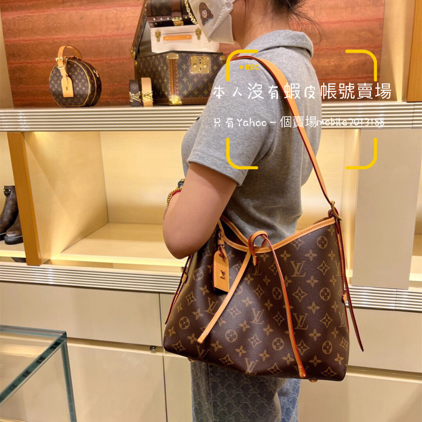 M46203 Louis Vuitton Monogram Canvas CarryAll PM Handbag