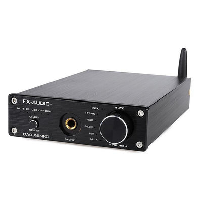 飛想FX-AUDIO DAC-X6 MKII Q3034解碼耳放APTX無損USB ES9018Q2M解碼DAC前級-優品