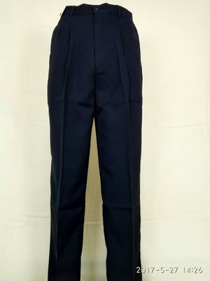 【平價服飾】【打摺素面黑色】越南製 0935-1男性西裝褲 工作褲 工作人的最愛   免費修改 (S-46)腰