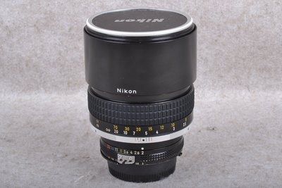 【桃園品光攝影】Nikon AIS 135mm F2 定焦 手動 內建遮光罩 FH#58297J