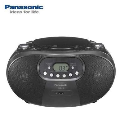 Panasonic國際牌MP3/USB手提音響(RX-DU10)送音樂CD 黑色款 有開發票