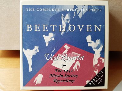 Quatuor Vegh,Beethoven-Complete String Quartets維格四重奏團，演繹貝多芬弦樂四重奏全集，7CD,外紙盒＆說明冊齊全