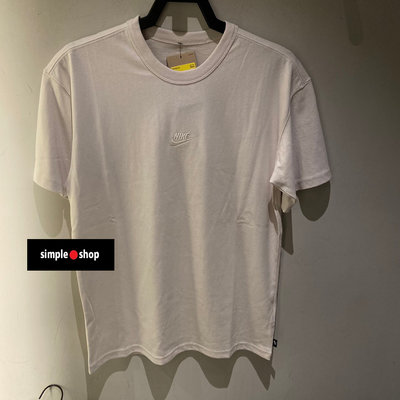【Simple Shop】NIKE 重磅 運動短袖 刺繡 LOGO 寬鬆版型 短袖 素T 灰棕色 DO7393-030