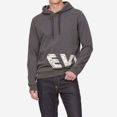 現貨熱銷-EVISU線條迷彩標誌印花連帽外套 100％原廠商品 S805 福神 滿千免運