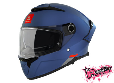 ♚賽車手的試衣間♚ MT Helmets® Thunder 4 SV Solid A7 Matt 消光 藍色