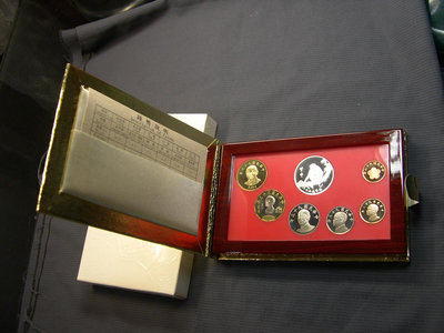 [古倉]-民國93年 甲申猴年 生肖紀念套幣 含1/2盎司銀章-含盒證-055283