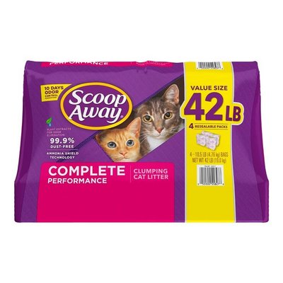 【小如的店】COSTCO好市多線上代購~Scoop Away 超凝結貓砂(4.76kg*4入) 1529177