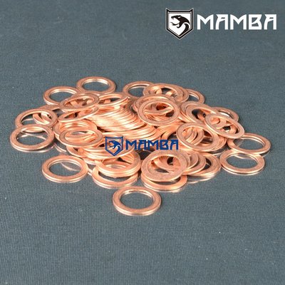 100 X Turbo Copper Washer 11mm(11.25x17x1 mm) Oil Water Air