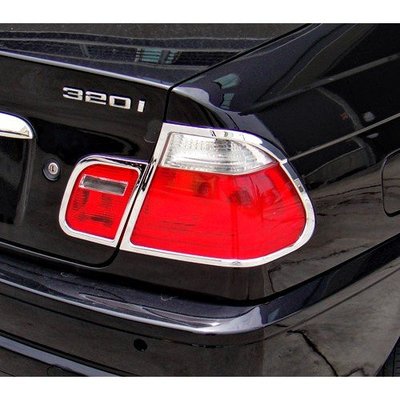 【JR佳睿精品】BMW 3系列 E46 318 320 98-01 鍍鉻後燈框 尾燈框 後燈 飾條 改裝 台灣製