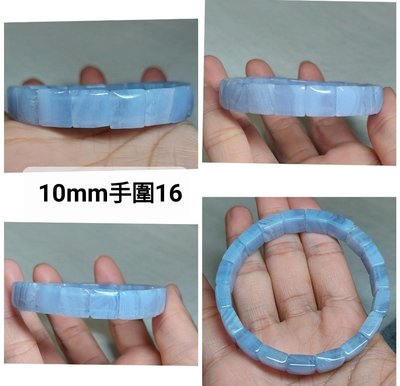 天然藍紋瑪瑙手排10mm(淨化，提升，養生之石）