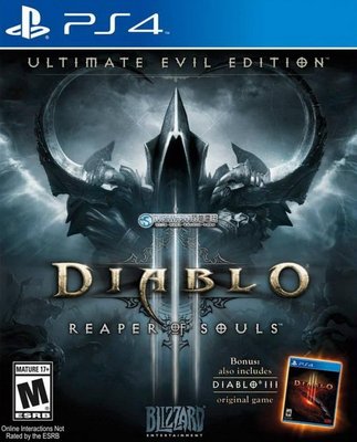 【二手遊戲】 PS4 暗黑破壞神 奪魂之鐮 終極邪惡版 Diablo III 英文版 【台中恐龍電玩】