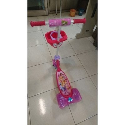 迪士尼夢幻公主滑板車兒童休閒玩具車POLI滑板車個售99 1元起標