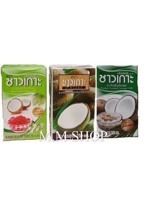 【圓圓商店】泰國🇹🇭CHAOKOH 巧口椰漿 椰奶 原味、香蘭葉、果香口味 250ml