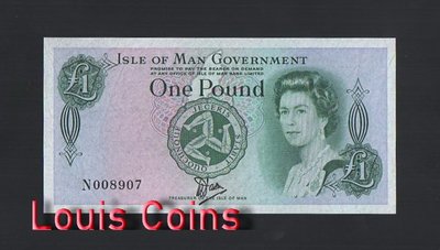 【Louis Coins】B381-ISLE OF MAN-1983男人島(曼島)紙幣,1 Pound