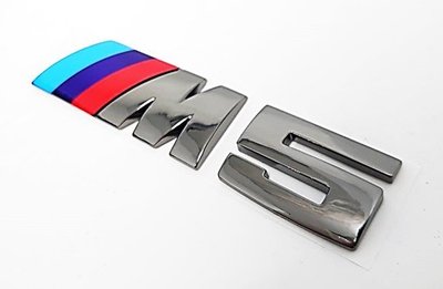 圓夢工廠 BMW ///M M Power M5 後車箱 黑銀 亮黑 尾門板金 車標 字貼 字標 logo 限量款