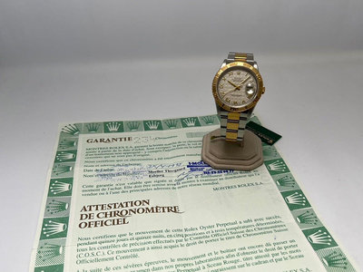 【黃忠政名錶】Rolex 勞力士 16263 date just turn-o-graph 36mm T字序號 品相絕佳 如新 附原廠1998保單及錶盒