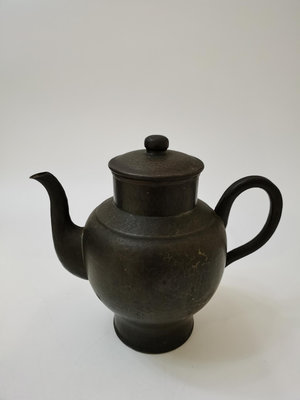 日本 昭和時期  老銅壺 做工精致 手工捶打紋 中古品  有22974