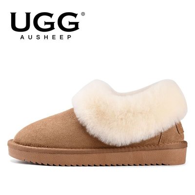 100％原廠 AUSHEEP UGG雪地靴女 羊皮毛一體雪地靴 休閑保暖低幫女靴