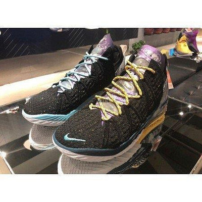 【正品】Nike LeBron 18 Reflections EP 黑紫  休閒 籃球 DB7644