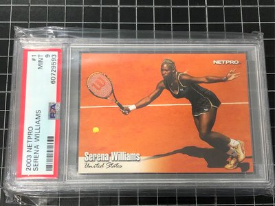 2003 Netpro Serena Williams rc PSA9 鑑定新人卡1枚