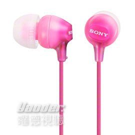 【曜德】SONY MDR-EX15LP 粉色 耳道式耳機 時尚輕盈 四色可選☆送耳塞