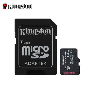 金士頓 INDUSTRIAL【64G】工業用 高耐用 記憶卡 microSD U3 V30 (KTSDCIT2-64G)