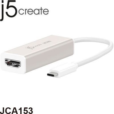 【MR3C】限量 含稅附發票 j5 create USB Type- C 轉 4k HDMI轉接器 JCA153