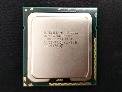 【含稅】Intel Core i7-980X 至尊 3.33G SLBUZ 6核12線 130W 正式CPU  一年保