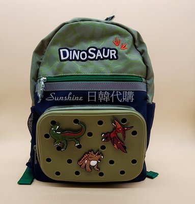 預購 韓國境內版 winghouse 恐龍 暴龍 造型 LED發亮 兒童書包 背包 後背包 書包