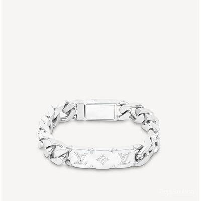 Shop Louis Vuitton Monogram Unisex Street Style Chain Plain Silver Logo (COLLANA  LV AND PARIS, M00523, M00524) by Mikrie