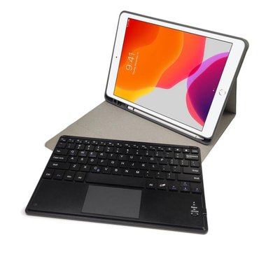 適用於2021款iPad 11鍵盤皮套 9.7 帶筆槽 鍵盤皮套 10.2帶觸摸板 滑鼠 可拆分鍵盤保護套25486
