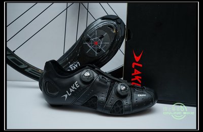 【online bike】線上單車 LAKE CX241 寬楦 碳底 熱塑卡鞋 黑 送原廠指定保養鞋油+人身部品清潔劑