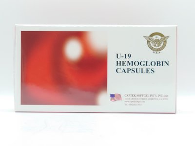 U-19血紅素膠囊 HEMOGLOBIN HERB CAPSULES 60粒/盒,買3送1 美國進口 【詠晴中西藥局】
