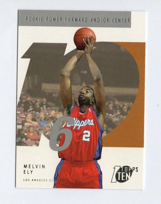 NBA 2002 TOPPS TEN ROOKIE  #146 Melvin Ely  RC 新人卡