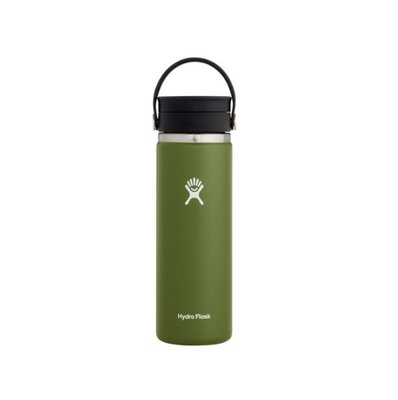 【Hydro Flask】寬口 20oz 591ml 橄欖綠 美國【旋轉咖啡蓋】不鏽鋼保溫保冰瓶保冷保溫瓶