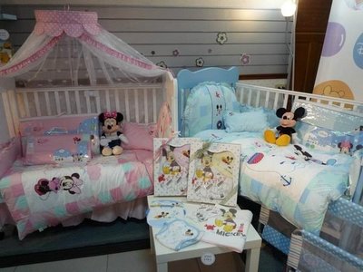 正版迪士尼米奇米妮夢幻嬰兒床/大床/台灣製造