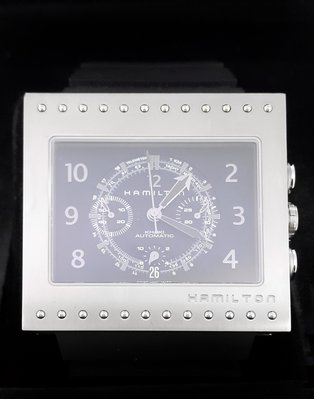 【英皇精品集團 】Hamilton 漢米爾頓 黑色錶盤 自動上練 科幻旅程計時腕錶