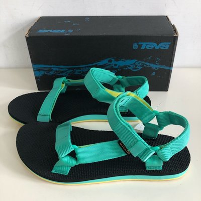 《現貨》美國 女生 TEVA涼鞋 運動涼鞋 Original Universal 尺寸US9（緹花織帶涼鞋-水綠黃）
