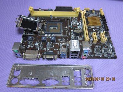 【1150腳位】ASUS 華碩 B85M-K 主機板，前置USB3，兩組DDR3，VGA&DVI輸出 附檔板六組SATA